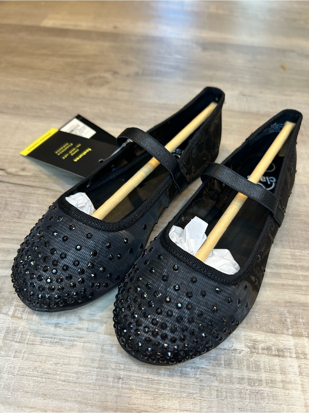 Kids Sybil ballet flats Art Class Black Crystal-Embellished Mary Jane Flats